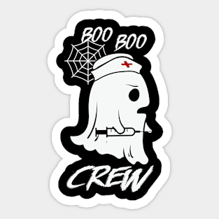 Boo Boo Crew Nurse Shirts Halloween Nurse Shirts for Women Sticker